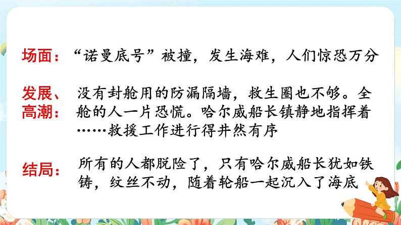 23.“诺曼底号”遇难记品读释疑课件第8页
