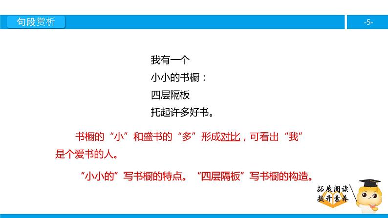 四年级【专项训练】课外阅读：我有一个小小的书橱 （下）课件PPT第5页