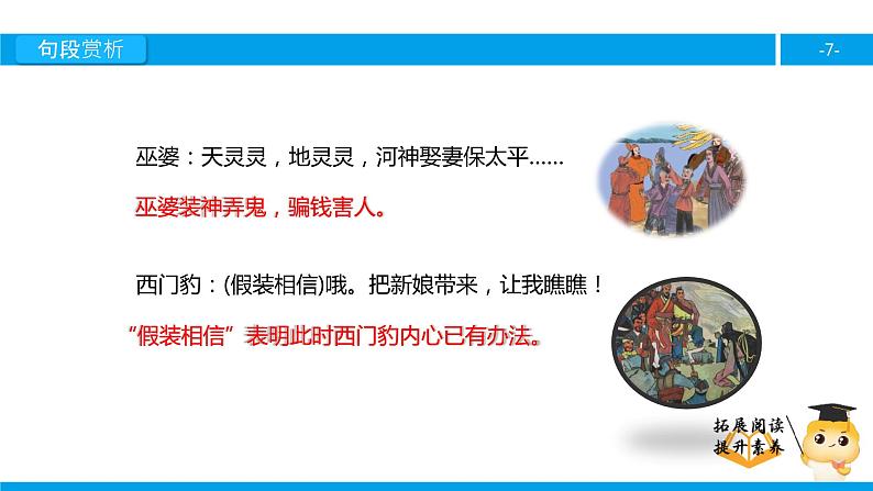 四年级【专项训练】课外阅读：西门豹（下）课件PPT07