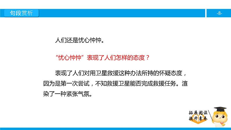 四年级【专项训练】课外阅读：向卫星求救（下）课件PPT第8页