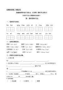 小学语文人教部编版四年级下册11 白桦精品复习练习题