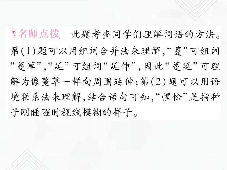 小升初语文复习 专题5  词语的理解、归类于搭配 授课课件+练习课件06