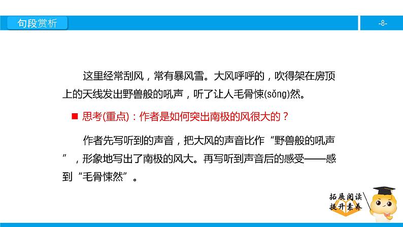 四年级【专项训练】课外阅读：一封从南极来的信（下）课件PPT08