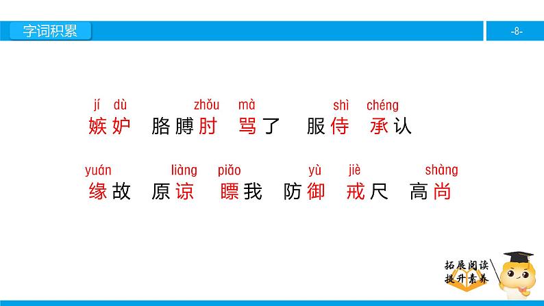 四年级【专项训练】课外阅读：争吵（上）课件PPT第8页