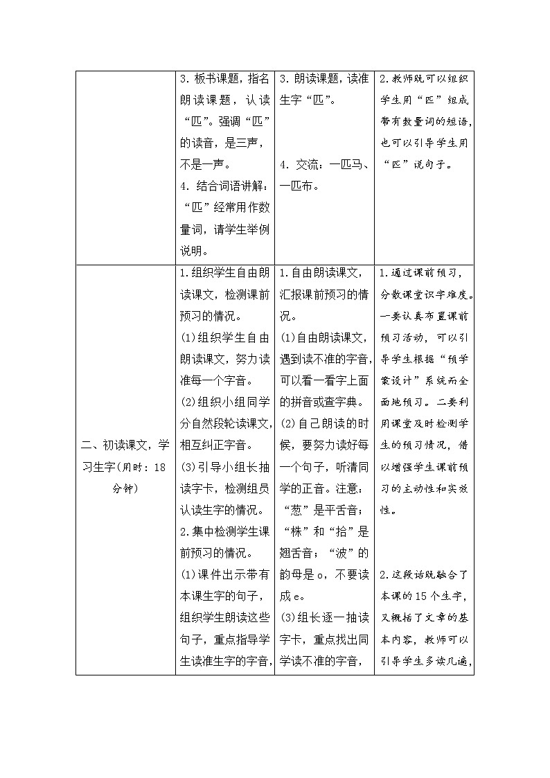 二年级下册语文7《一匹出色的马》导学案02