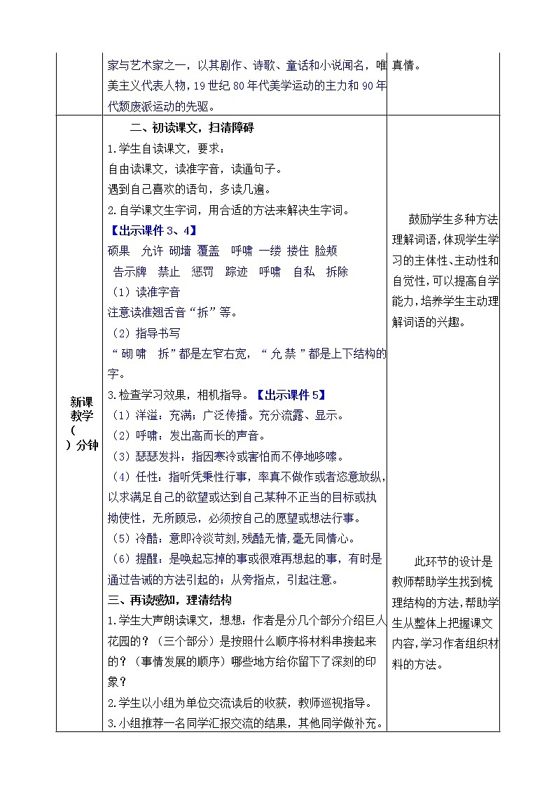 27.巨人的花园  课件+教案02