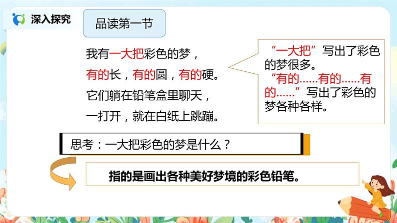 8.彩色的梦（第2课时）课件（送教案+同步练习）05
