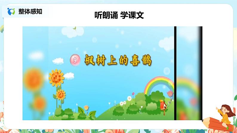 9.枫树上的喜鹊（第1课时）课件（送教案+同步练习）06