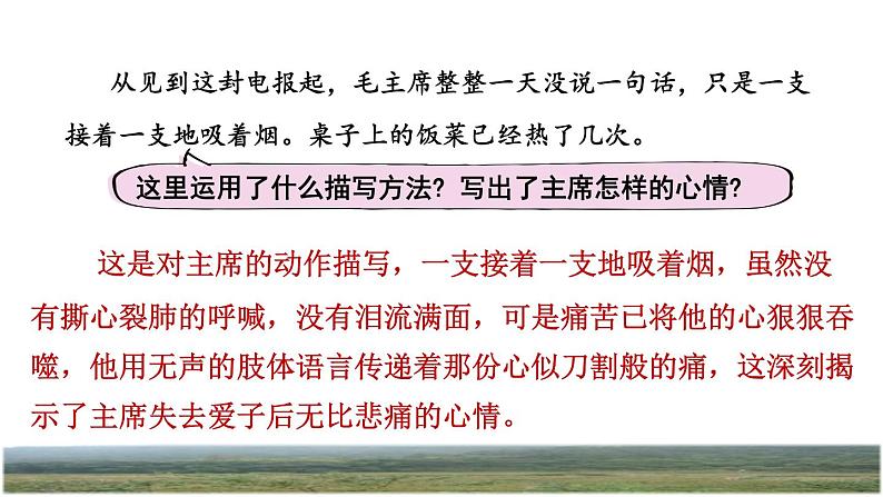 人教版五年级下册语文 第4单元 10.青山处处埋忠骨品读释疑课件第6页