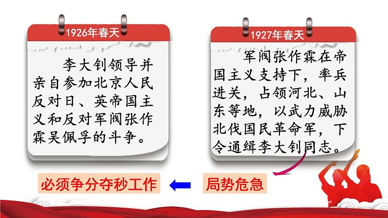 人教版六年级下册语文 第4单元 11.十六年前的回忆品读释疑课件第8页