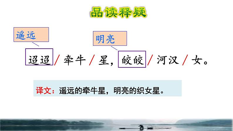 人教版六年级下册语文 第1单元 3.古诗三首品读释疑课件第二课时07