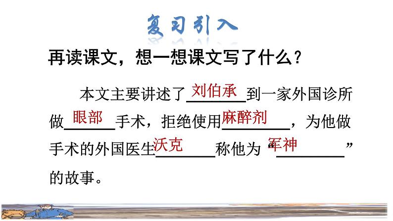 人教版五年级下册语文 第4单元 11.军神品读释疑课件第2页