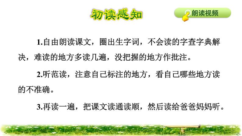 人教版四年级下册语文 第4单元 13.猫初读感知课件03