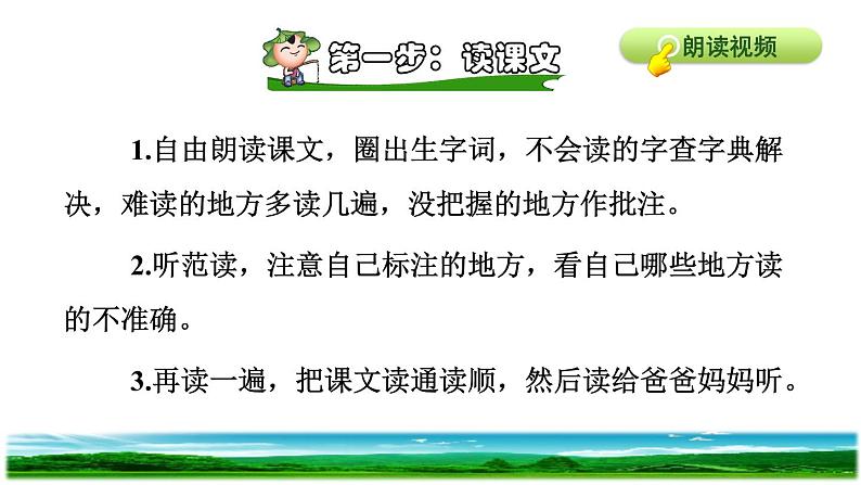 人教版四年级下册语文 第3单元 10.绿课前预习课件第3页