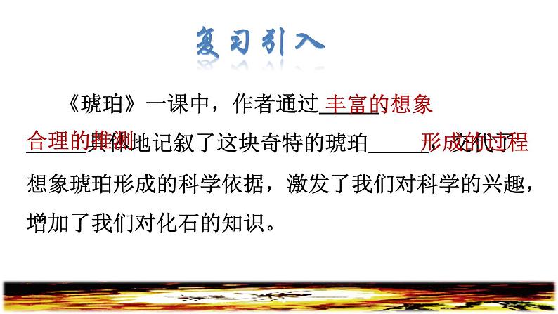 人教版四年级下册语文 第2单元 5.琥珀品读释疑课件第2页