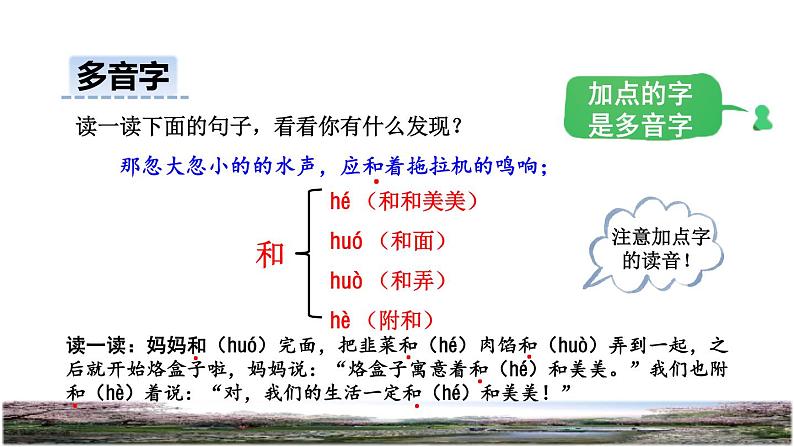 人教版四年级下册语文 第1单元 4.三月桃花水品读释疑课件第7页