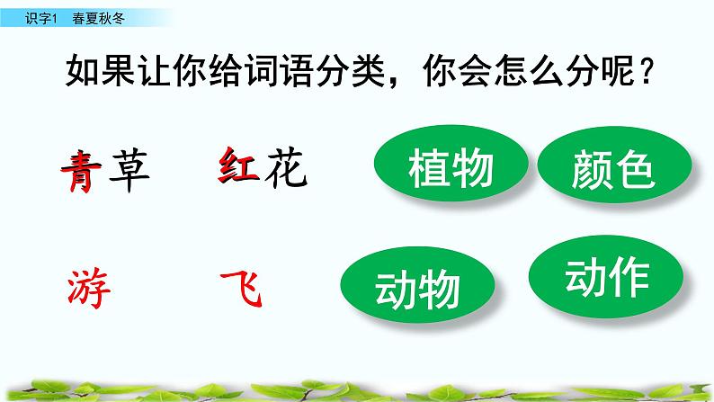 人教部编版语文一年级下册《识字——春夏秋冬》课件06