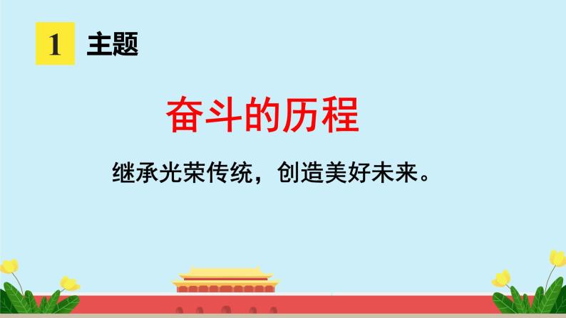 小学语文人教部编版六年级下册第四单元综合性学习奋斗的历程说课课件