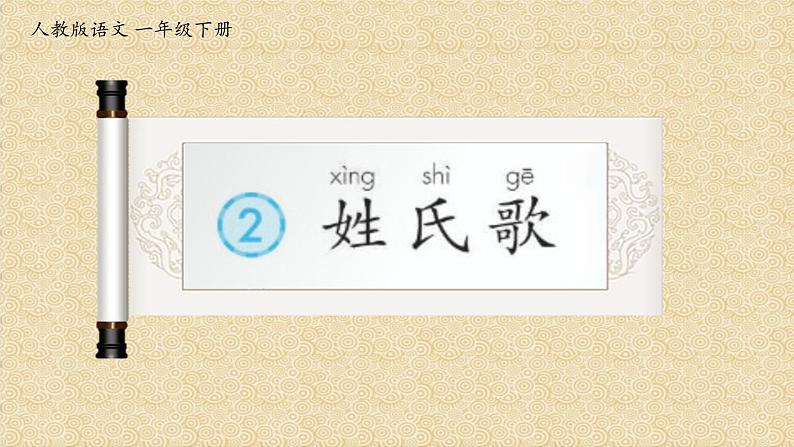 人教部编版语文一年级下册《识字——姓氏歌》课件501