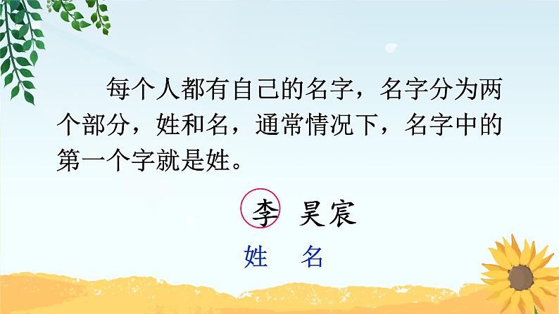 人教部编版语文一年级下册《识字——姓氏歌》课件2第2页