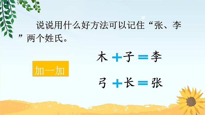 人教部编版语文一年级下册《识字——姓氏歌》课件2第5页