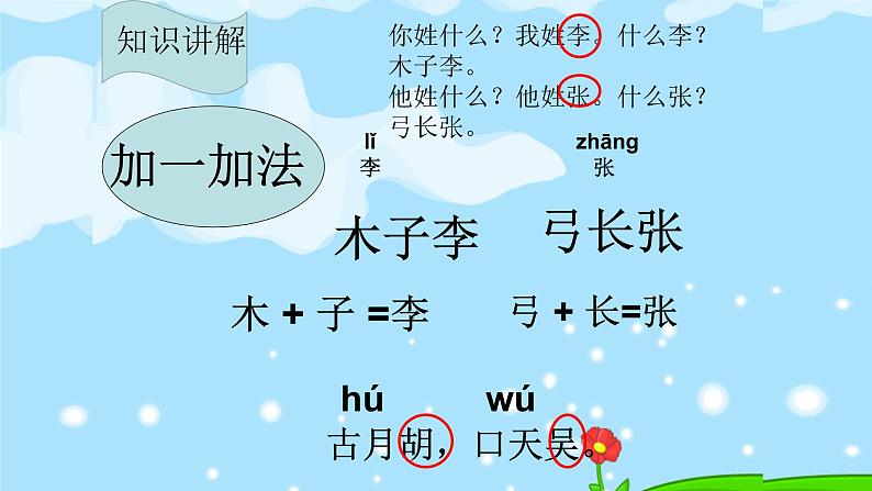 人教部编版语文一年级下册《识字——姓氏歌》课件1803