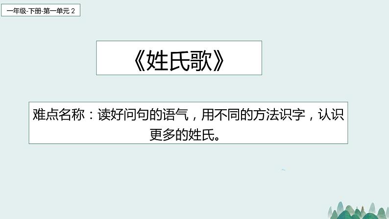 人教部编版语文一年级下册《识字——姓氏歌》课件301