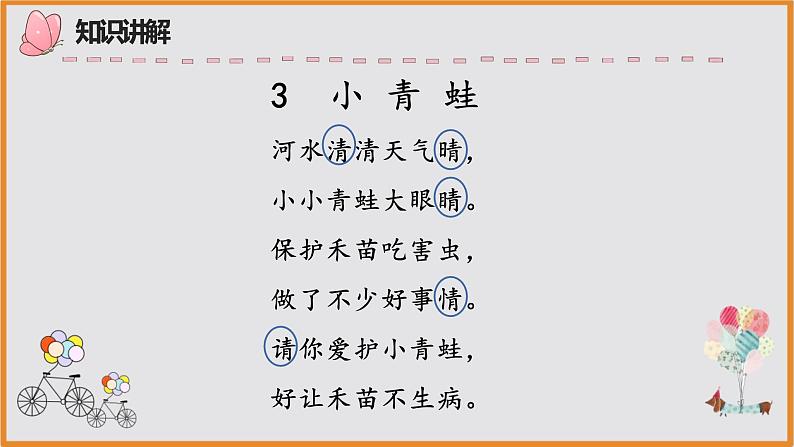 人教部编版语文一年级下册《识字（一）——小青蛙》课件1第4页