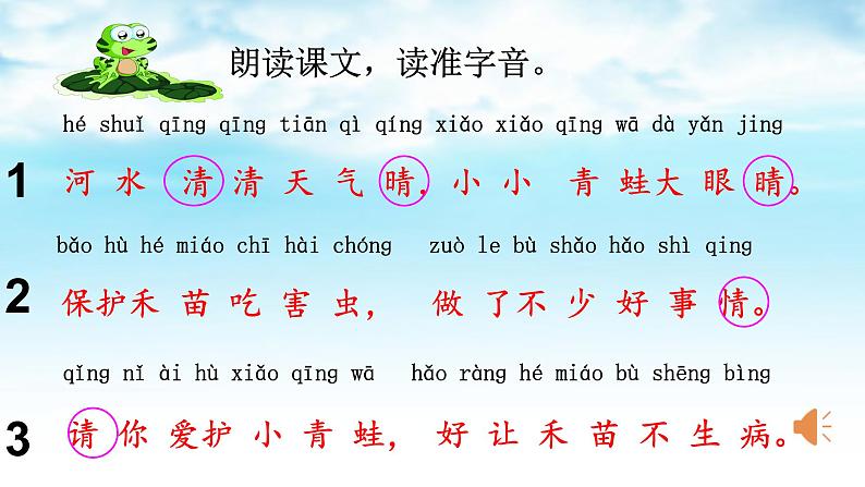 人教部编版语文一年级下册《识字（一）——小青蛙》课件10第5页