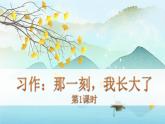 （新版）人教版语文五年级下册 第一单元 作文：那一刻，我长大了 PPT课件+教案