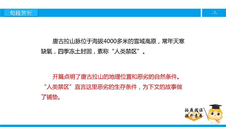 六年级课外阅读： 烂漫的点地梅（下）课件PPT第7页