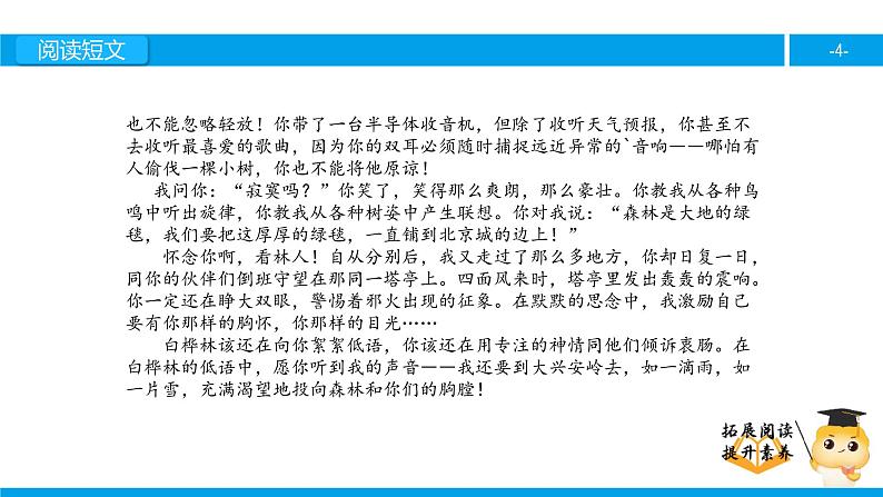 六年级课外阅读：白桦林的低语（下）课件PPT第4页