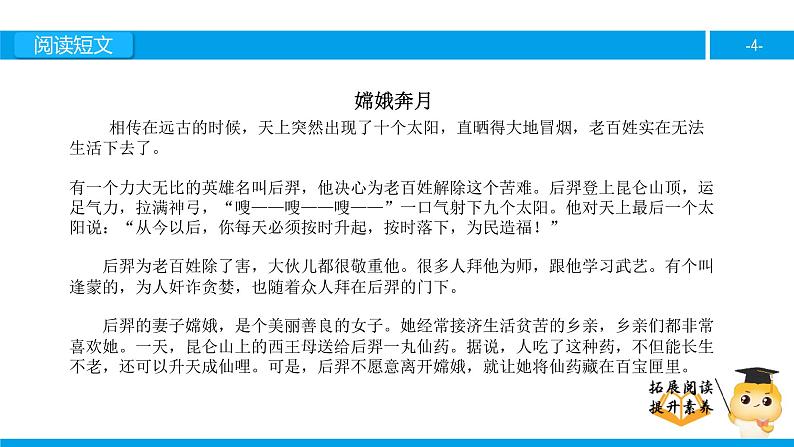 六年级课外阅读：嫦娥奔月（上）课件PPT第4页