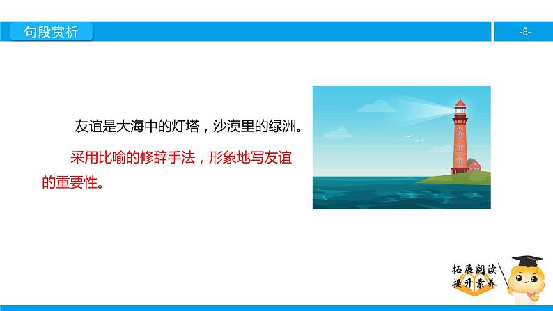 六年级课外阅读：大海中的灯塔（下）课件PPT第8页