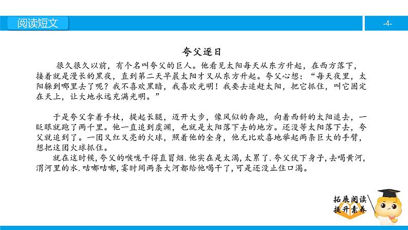 六年级课外阅读：夸父逐日（上）课件PPT第4页