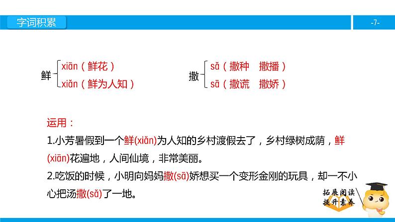 六年级课外阅读：我站在铁索桥上（上）课件PPT第7页