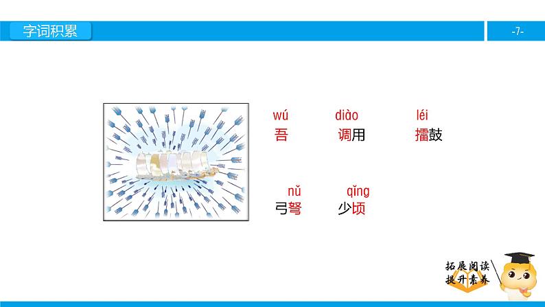 六年级课外阅读：用奇谋孔明借箭（上）课件PPT07