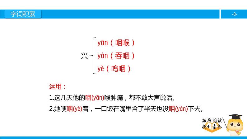 五年级【专项训练】课外阅读：献给守林人的女儿 （上）课件PPT08