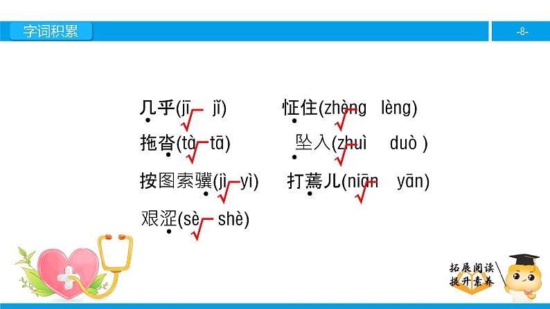 五年级【专项训练】课外阅读：学会看病（上）课件PPT08