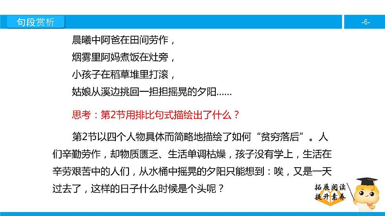 五年级【专项训练】课外阅读：这儿，原来是一座村庄（下）课件PPT第6页