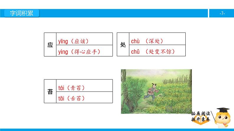 五年级【专项训练】诗词阅读：宿新市徐公店课件PPT第7页