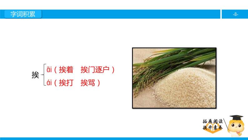 三年级【专项训练】课外阅读：杂交水稻之父（上）课件PPT08