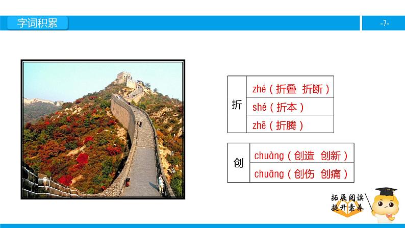 三年级【专项训练】课外阅读：长城和运河（上）课件PPT07