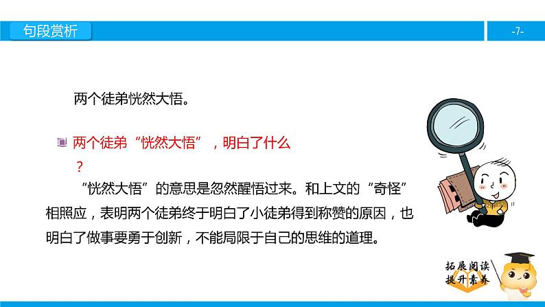 三年级【专项训练】课外阅读：想别人没想到的（下）课件PPT07