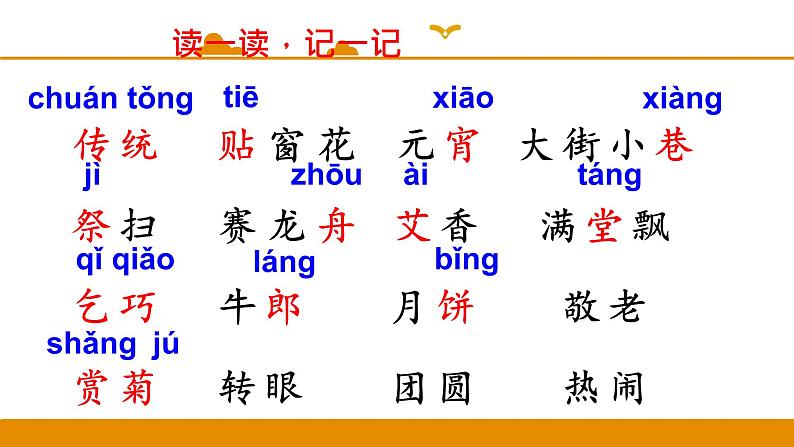 二年级下册 课件 识字 2 传统节日 小学语文人教部编版（2022年）第3页