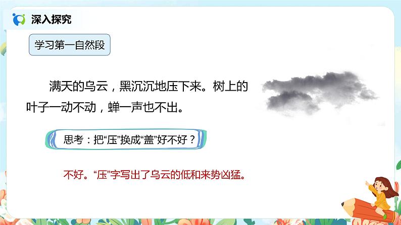 部编版语文二年级下册《雷雨》（第2课时）课件第8页
