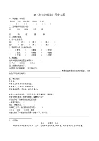 语文二年级下册课文723 祖先的摇篮当堂达标检测题