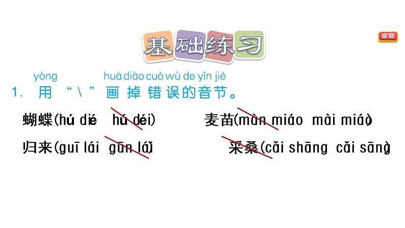 部编版二年级上册语文习题课件-识字4-田家四季歌-人教共8张PPT)04