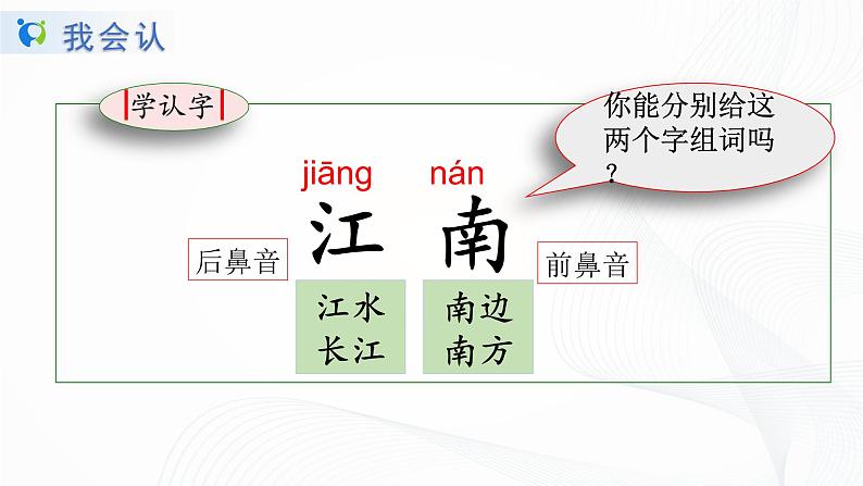 人教部编版语文一上《江南》 课件PPT+教案+练习05