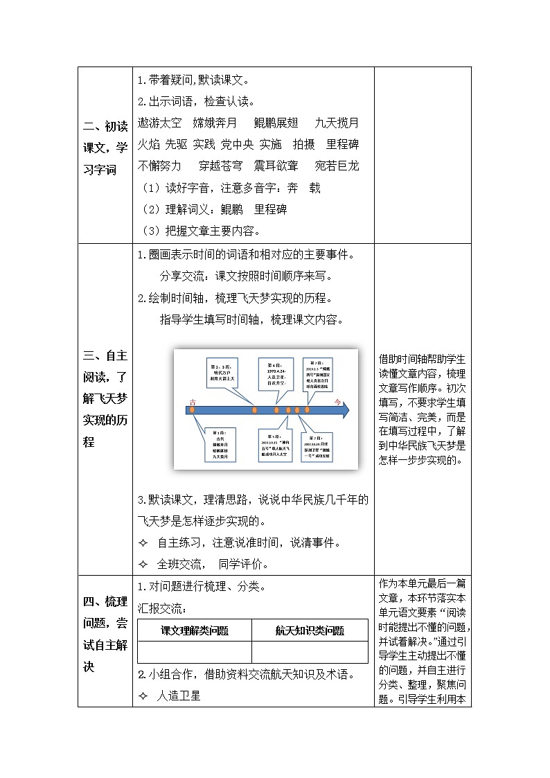 四年级语文（统编版）-千年梦圆在今朝-1教案02